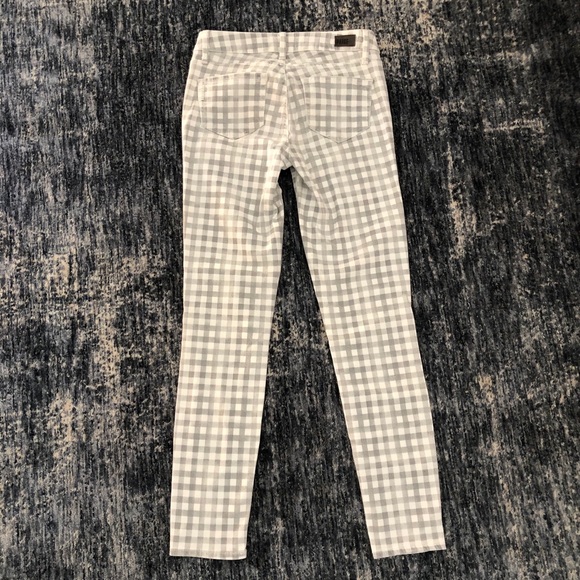 HP! Paige Verdugo Ankle Skinny Jeans Gingham Gray Women’s Size 26 - Picture 8 of 14